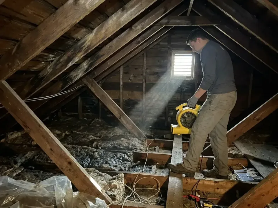 attic-water-damage-drying-proc-007 — frequently asked questions, Emergency Water Extraction & 24/7 Flood Response in Whitela…